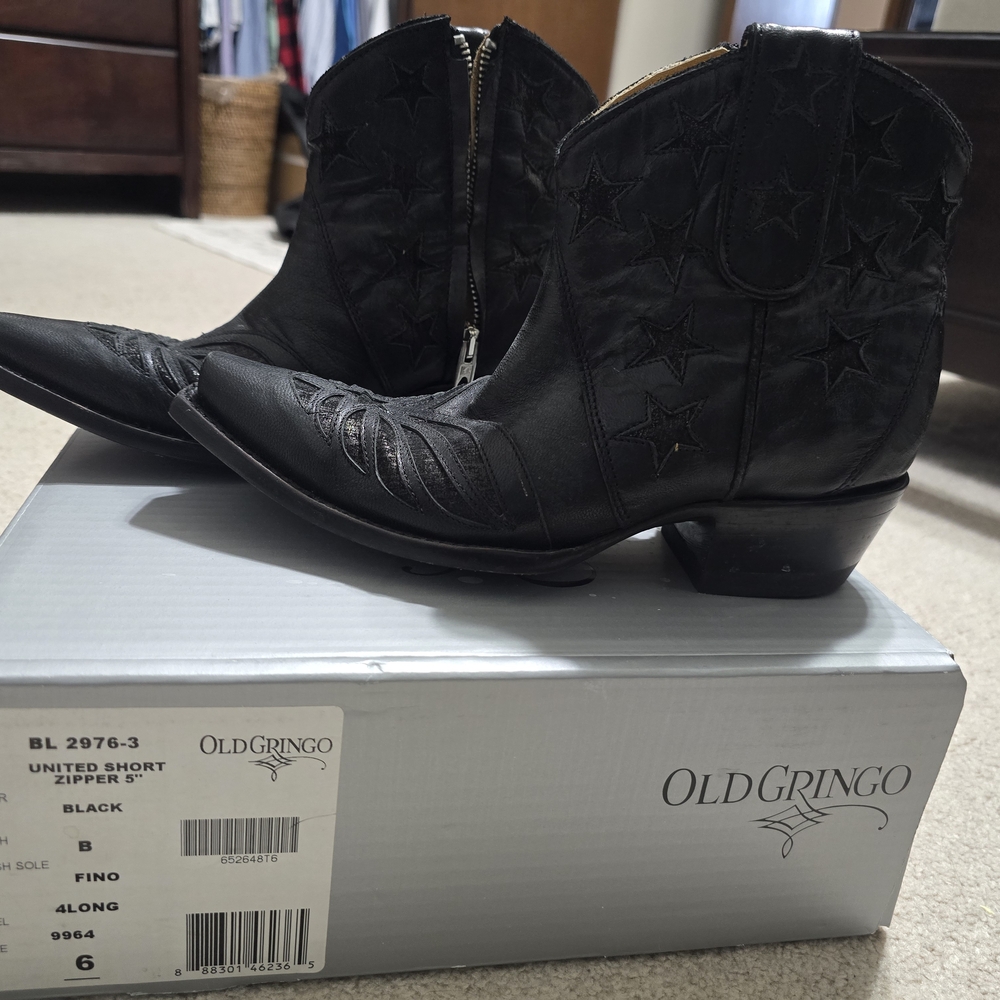 Old Gringo Black Cowboy Boots